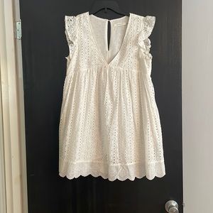 Mustard Seed white eyelet dress with built in shorts